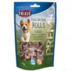 Лакомство для собак Trixie PREMIO Chicken and Pollock Rolls 75 г (курица и лосось) Лакомство для собак Trixie PREMIO Chicken and Pollock Rolls 75 г (курица и лосось)