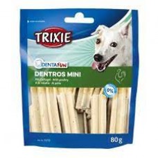 Лакомство для собак Trixie Denta Fun Dentros Mini 80 г (домашняя птица) Лакомство для собак Trixie Denta Fun Dentros Mini 80 г (домашняя птица)