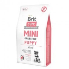 Сухой корм для щенков и молодых собак миниатюрных пород Brit Care Mini GF Puppy Lamb (ягненок)