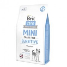 Сухой корм для собак миниатюрных пород с чувствительным пищеварением Brit Care Mini GF Sensitive (оленина)