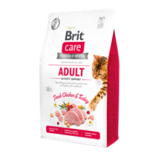 Сухой корм для кошек Brit Care Cat GF Adult Activity Support (курица и индейка) 0,4 кг