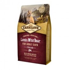 Сухой корм для стерилизованных кошек Carnilove Cat Lamb & Wild Boar - Sterilised  (ягненок и кабан)