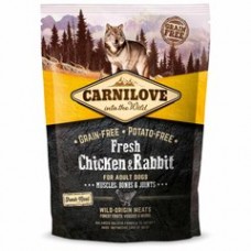 Сухой корм для взрослых собак всех пород Carnilove Fresh Chicken & Rabbit  (курица и кролик)