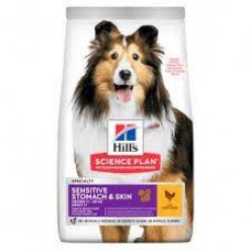 Hill's™ Science Plan™ Canin Adult SenSt&Sk Medium Ch для взрослых собак с Курицей