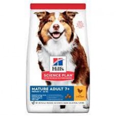 Hills SCIENCE PLAN Mature Adult 7+ Medium сухой корм для пожилых собак средних пород, с курицей