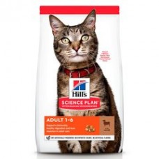 Сухой корм для взрослых кошек Hills Science Plan Adult (ягненок)