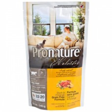 Pronature Holistic Duck&Orange ПРОНАТЮР ХОЛИСТИК С УТКОЙ И АПЕЛЬСИНАМИ сухой беззерновой холистик корм для котов 0.34кг