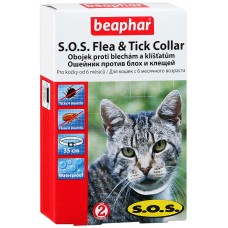 Beaphar SOS Flea and Tick Collar ошейник против блох и клещей 35 см